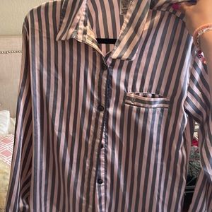 Victoria secret satin striped pj